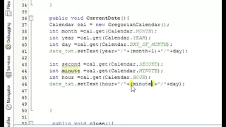 Java prog Display Time and Date In java Netbeans