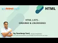 HTML Tutorial - Ordered list and Unordered list