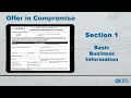 How to Complete Form 433-B OIC - Section 1 Basic Business Information