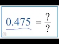 0 475 as a Fraction simplified form