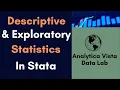 52 Stata Tutorial Descriptive and Exploratory Statistics Complete Guide for Beginners