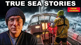 Alone at the Helm in a Storm on his FIRST OFFSHORE SAIL  |  LIVE