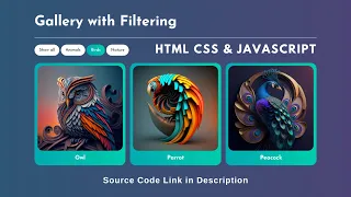 Create Responsive Filterable Image Gallery Using HTML CSS JavaScript