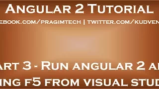 Run angular 2 app using f5 from visual studio
