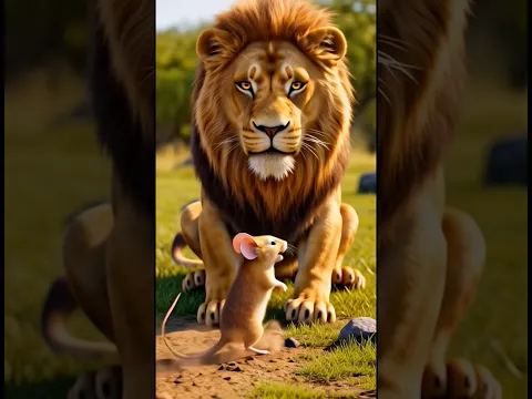 একটি ইঁদুর একটা সিংহর