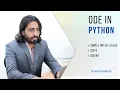 Differential equation in python - Simple ODE using Python and SciPy