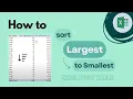 Excel Pivot Table How To Sort Largest To Smallest