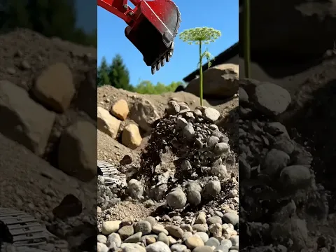 Excavator Reveals Something Incredible Under The Stones! 🌱