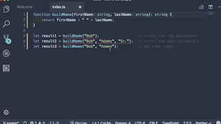 WEB 067 TypeScript Optional and Default Parameters