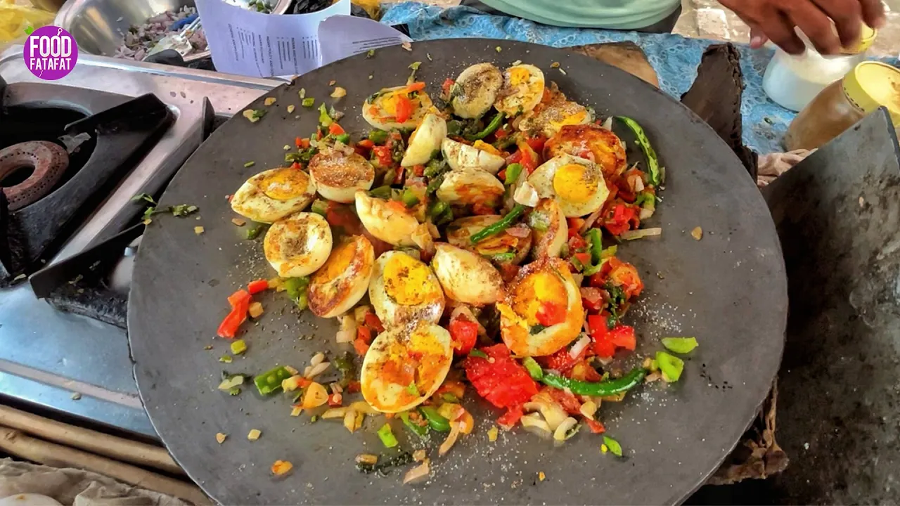 Massive Vegetables Egg Fry In Patna l Street Food Patna India