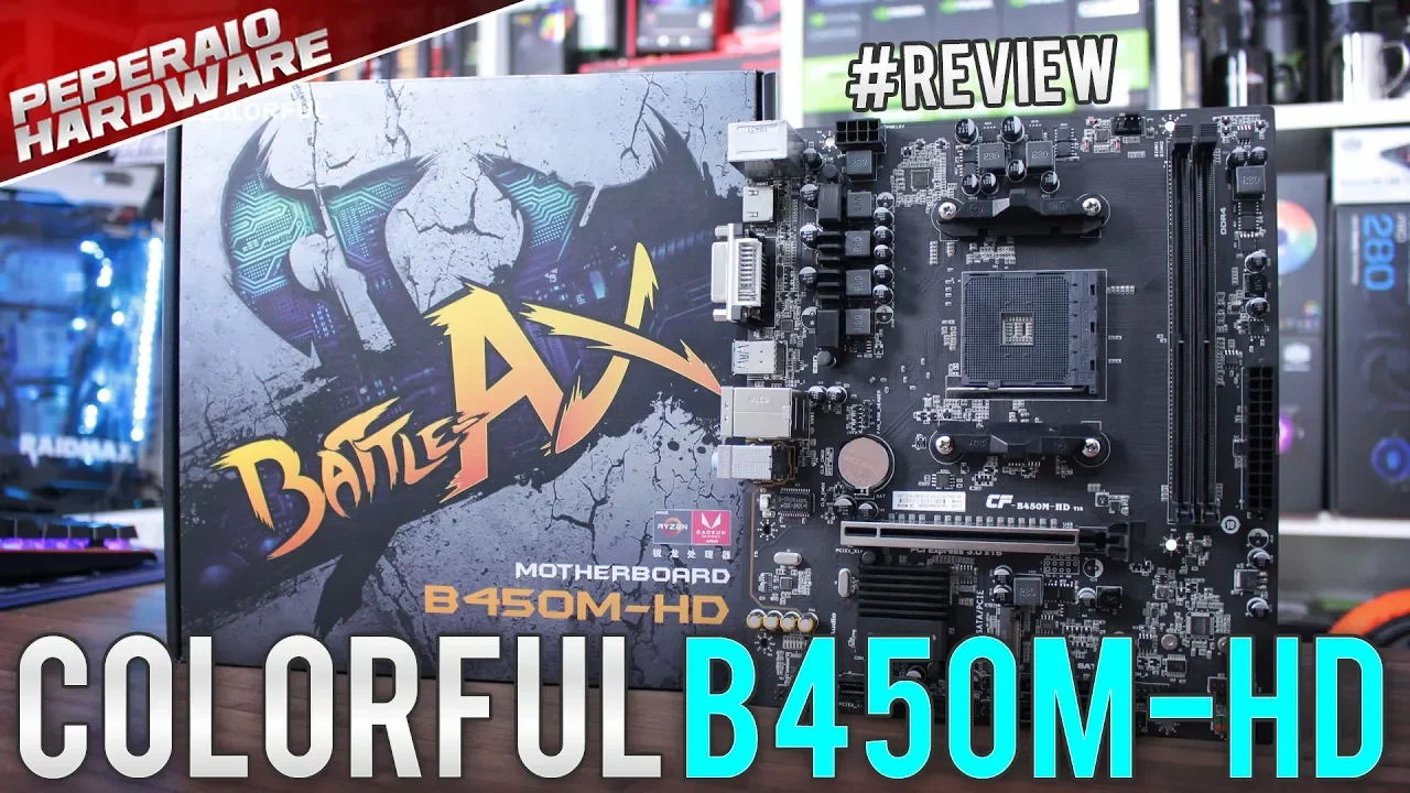 Review Colorful B450M HD Battle AX – VRM Queimou no meio dos testes :O BIOS falta recursos básicos