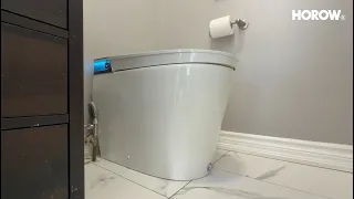 HOROW T38P Smart Toilet Review Heated Seat Dryer Blackout Flush Feature