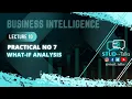 BI Practical No 7 What-If Analysis BSc IT Students
