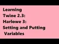 Twine 2 3 Harlowe 3 Setting and Putting Variables