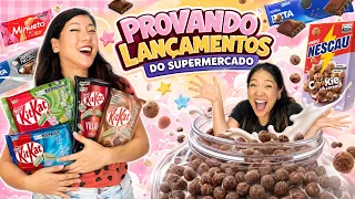 PROVANDO LANÇAMENTOS DO SUPERMERCADO | Blog das irmãs