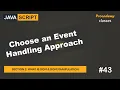 Choose an Event Handling Approach DOM DOM Manipulation A Complete JavaScript Course