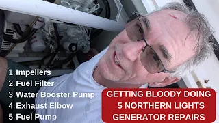 5 ESSENTIAL #GENERATORREPAIRS ON LEOPARD CATAMARAN