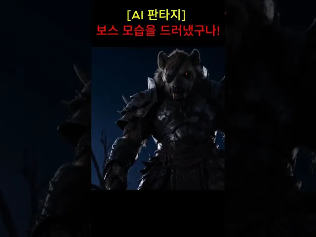 보스 모습을 드러냈구나!