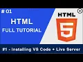 HTML Tutorials Installing VS Code Live Server Web Development Tutorials