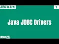 JDBC JDBC Drivers in java JDBC Driver JDBC Drivers in java in Hindi