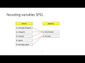 Recoding Variables using SPSS