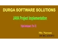JAVA Project Implementation - Project development Part