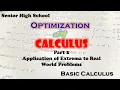 Optimization Using Calculus Part 2