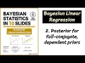 Bayesian Linear Regression 2 Posterior for full-conjugate dependent priors