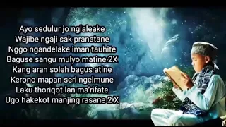 syiir tanpo waton versi anak kecil gus dur sholawat ojolalimocosholawat