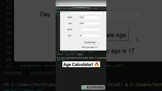 Age Calculator with Tkinter Python