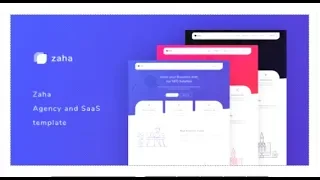 zaha agency and saas template themeforest templates