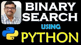 BINARY SEARCH USING PYTHON DSA USING PYTHON SEARCHING SORTING IN PYTHON DATA STRUCTURES