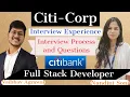 Citibank Interview Experience Interview Process and Questions of Citi Corp Citibank Interview