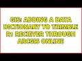 GIS Adding a data dictionary to Trimble R1 reciever through ArcGIS Online