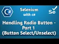 How to Handle Radio Buttons in Selenium C Selenium Beginner Tutorial