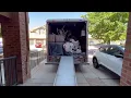 15ft box truck load and unload time lapse