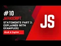 Conditional Statements Part 3 With Examples in JavaScript