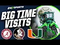 Latest College Football Recruiting Visit Intel Alabama Florida State Miami