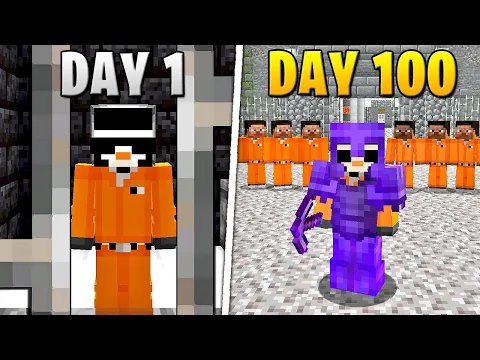I Survived 100 Days in Minecraft PRISON