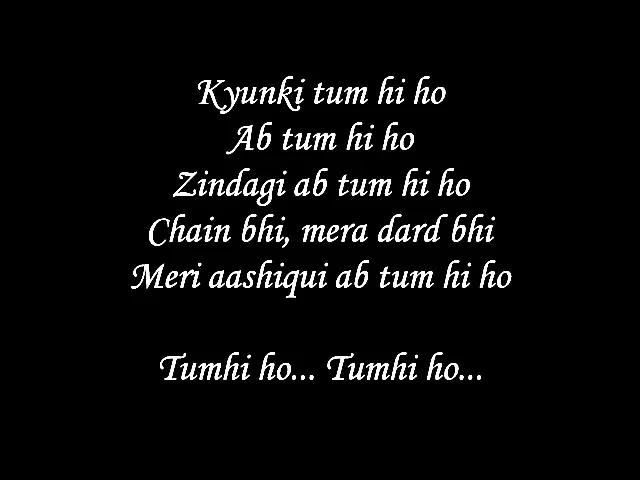 Tum Hi Ho Lyrics with full song-Aashiqui 2 movie song