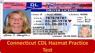 Connecticut CDL Hazmat Practice Test