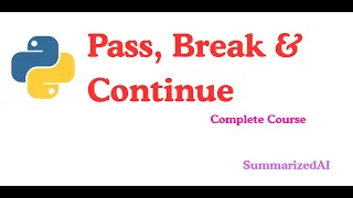Break Continue Pass in Python Explained with Real Examples Python Loops Made Simple
