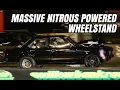 HUGE WHEELS UP FOR THE NITROUS TORANA KENDA 660 RADIAL TESTING