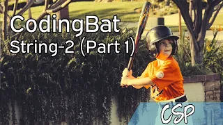 CSP CodingBat String-2 Part 1