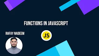 27-Functions in JavaScript