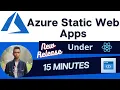 Azure Static Web Apps - Up and Running in 15 Min