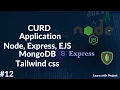 CURD Application Node Express Ejs mongodb tailwind css dashboard design