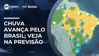 Previsão do tempo: chuva avança pelo Brasil enquanto áreas do Nordeste têm alerta de seca|#SBTBrasil