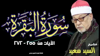 القارئ الشيخ السيد سعيد وماتيسر من سورة البقرة الآيات 255 272 