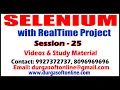 Selenium with RealTime Project Session - 25 Dynamic Web Calendar By Mahesh Sir